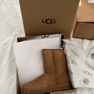 Brand New Ugg boots women classic short II size 8 chestnut color